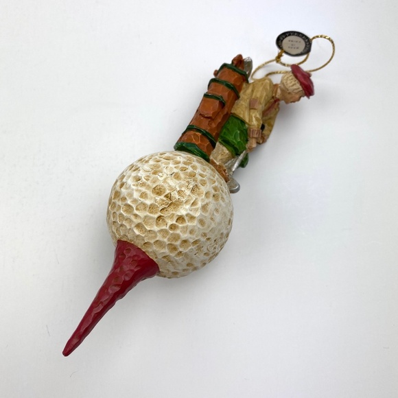 Golfers On Golf Ball On Golf Tee Christmas Ornaments Bag Clubs Putter (4) VTG - Picture 7 of 10